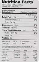 The Nutrition Facts of Haldiram's Vegetable Pulao Minute Khana 
