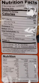 The Nutrition Facts of Haldirams Aloo Paratha (4pcs) 