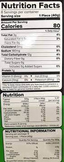The Nutrition Facts of Haldirams Aloo Tikki (8pcs) 