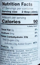The Nutrition Facts of Hamdard Rooh Afza Sharbat (Syrup) 