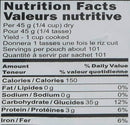 The Nutrition Facts of India Gate Excel Basmati Rice