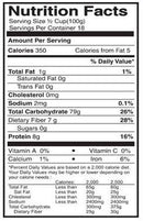The Nutrition Facts of Jiva Organic Basmati Rice Large