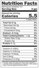 The Nutrition Facts of Jiva Organic Bay Leaves Whole 