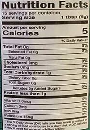 The Nutrition Facts of Jiva Organic Chana Masala 
