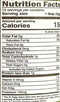 The Nutrition Facts of Jiva Organic Chat  Masala 