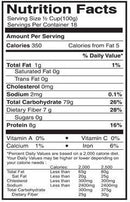The Nutrition Facts of Jiva Organic Rice Flour
