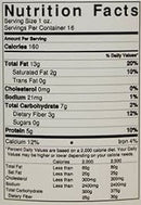 The Nutrition Facts of Jiva Organic Sesame Oil