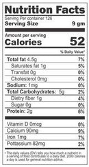 The Nutrition Facts of Jiva Organic Sesame White 