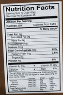 The Nutrition Facts of Jiva Organic Sona Masoori Rice White