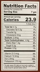 The Nutrition Facts of Jiva Organic Turmeric Powder  Jar 