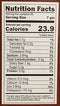 The Nutrition Facts of Jiva Organic Turmeric Powder  Jar 