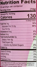 The Nutrition Facts of Jiva Organic Virgin Coconut Oil