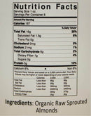 The Nutrition Facts of Jiva Organics RAW Almond Butter 