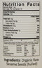 The Nutrition Facts of Jiva Organics Raw Sesame tahini 