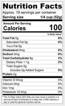 The Nutrition Facts of KRINOS Baldo Rice