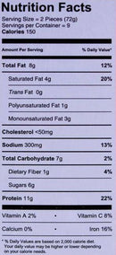 The Nutrition Facts of K&N Chicken Shami Kabab 