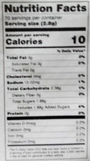 The Nutrition Facts of Khatti Meethi Hajmola Imli Candy 