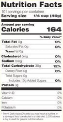 The Nutrition Facts of Khazana Ideal For Diabetics Low G.I. Index Value Sella Parboiled Basmati Rice Ultra