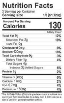 The Nutrition Facts of Khazana Organic Butter Chicken Simmer Sauce ITU Grocers Inc.