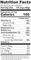The Nutrition Facts of Khazana Organic Sona Masoori Rice