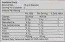 This is the Nutrition of LU Biscuits Tuc Family Pack.