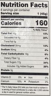 The Nutrition Facts of Lahori Delight Gulab Jamun 