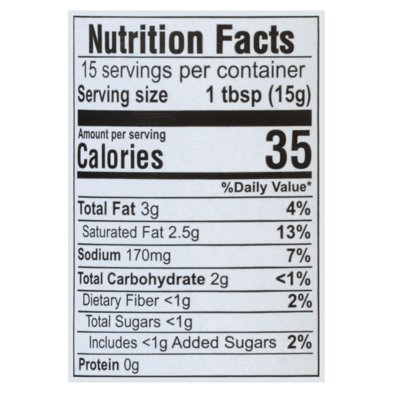 The Nutrition Facts of Laxmi Coconut Chutney