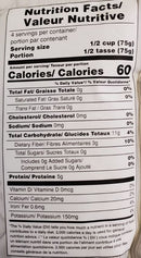 The Nutrition Facts of Laxmi Green Peas 