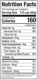The Nutrition Facts of Laxmi Low GI Basmati Rice