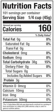 The Nutrition Facts of Laxmi Low GI Basmati Rice