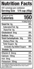 The Nutrition Facts of Laxmi Low GI Basmati Rice Small