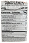The Nutrition Facts of Laxmi MultiGrain Chappati Flour