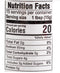 The Nutrition Facts of Laxmi Tamarind & Dates Chutney Small
