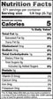 The Nutrition Facts of Laxmi Turmeric powder 