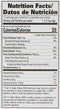 The Nutrition Facts of Laziza Chapli Kebab Masala 