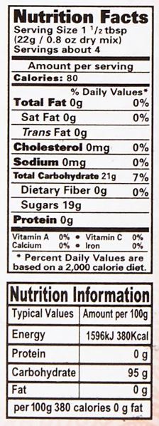 The Nutrition Facts of Laziza Cherry Jelly 