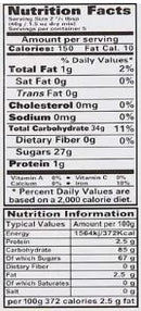 The Nutrition Facts of Laziza Falooda Pistachio Dessert Mix 
