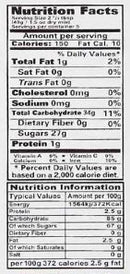 The Nutrition Facts of Laziza Falooda Strawberry Dessert Mix 
