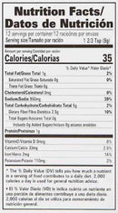 The Nutrition Facts of Laziza Sabzi/Bhaji 
