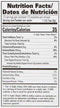 The Nutrition Facts of Laziza Sabzi/Bhaji 