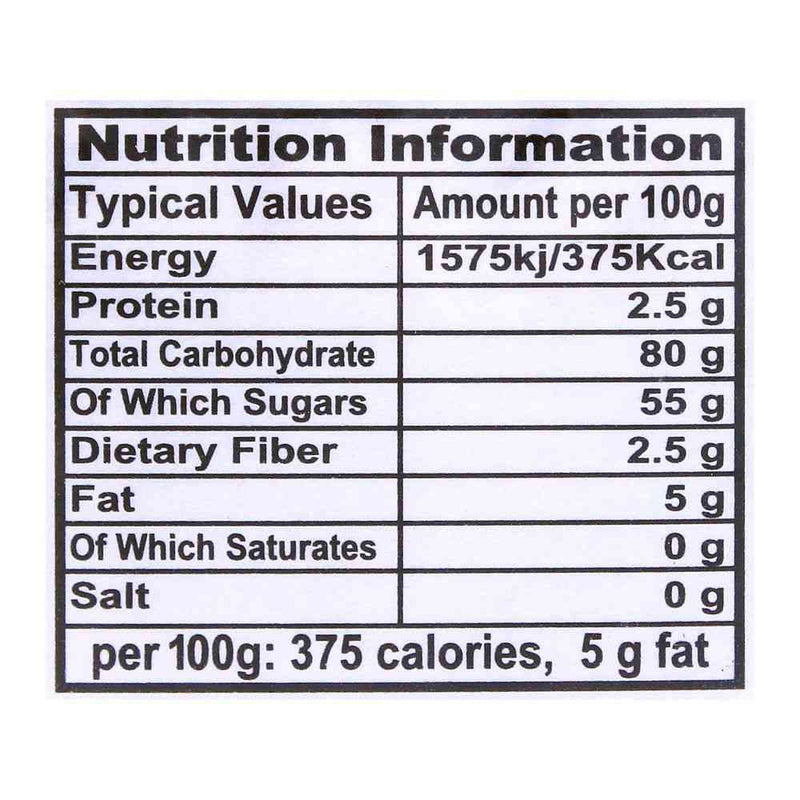 The Nutrition Facts of Laziza Shahi Tukra Dessert Mix 