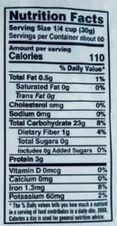 The Nutrition Facts of Lazzat Cracked wheat flour