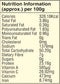 The Nutrition Facts of Lazzat Kassori methi 