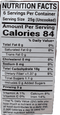 The Nutrition Facts of Lazzat Vermicelli- Sawayan Roasted