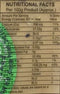 The Nutrition Facts of Lijjat Urad Black Pepper papad 