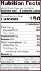 This is the Nutrition of Loaker Cocoa & Milk Wafers