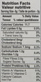 The Nutrition Facts of MDH Dahivada Raita Masala 