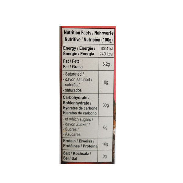 The Nutrition Facts of MDH Kashmiri Mirch 