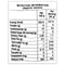 The Nutrition Facts of MTR Dosa Instant Mix large