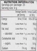 The Nutrition Facts of MTR Spicy Sambar Powder